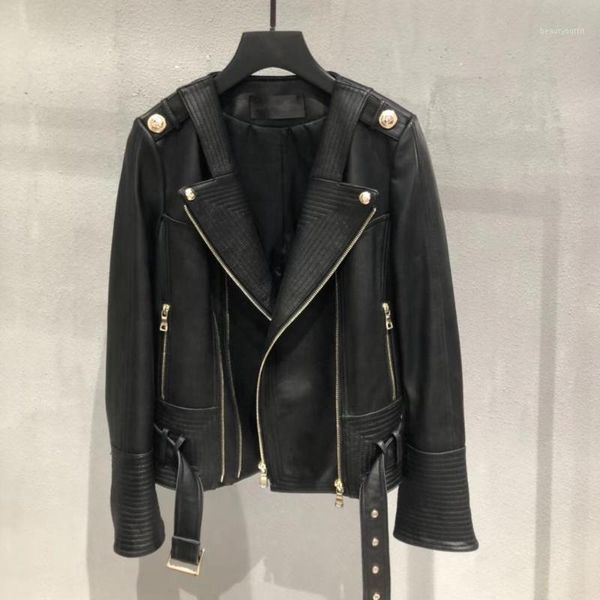 factory sale cool girl real leather moto&biker spring jacket celebrity style women natural sheepskin jackets and coat autumn women's &, Black
factory sale cool girl real leather moto&biker spring jacket celebrity style women natural sheepskin jackets and coat autumn women's &, Black