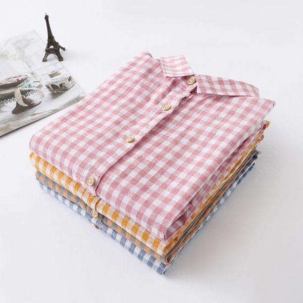 women's blouses & shirts spring thin plaid slim casual shirt long sleeve preppy style students blouse blusa cardigan, White
women's blouses & shirts spring thin plaid slim casual shirt long sleeve preppy style students blouse blusa cardigan, White