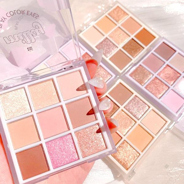 eye shadow 9 color full matte palette natural makeup tslm1