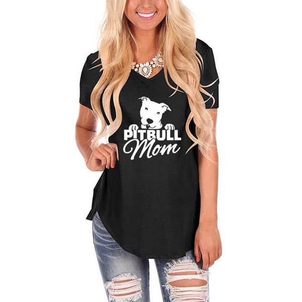 women's t-shirt pitbull mom dog head letter print loose tshirt female harajuku v neck vintage women mother day gift casual, White
women's t-shirt pitbull mom dog head letter print loose tshirt female harajuku v neck vintage women mother day gift casual, White