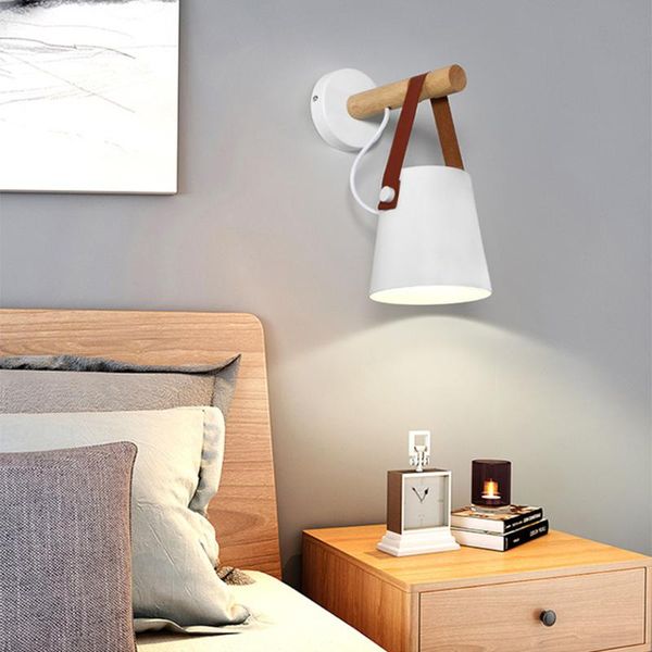 wall lamp lamps with switch bedside light wooden base modern sconce nordic for bedroom 2 color steering head e27 85-285v
wall lamp lamps with switch bedside light wooden base modern sconce nordic for bedroom 2 color steering head e27 85-285v