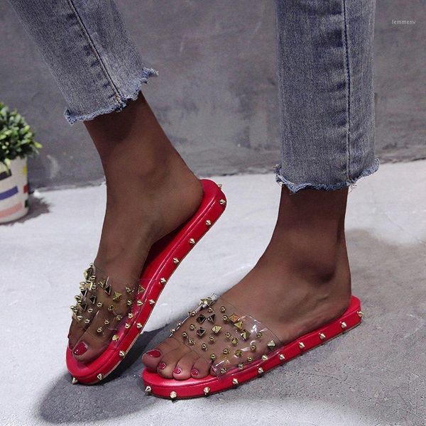 fashion open toe women flat sandals rivet ladies shoes summer transparent slippers roman beach big size flip flops1, Black
fashion open toe women flat sandals rivet ladies shoes summer transparent slippers roman beach big size flip flops1, Black