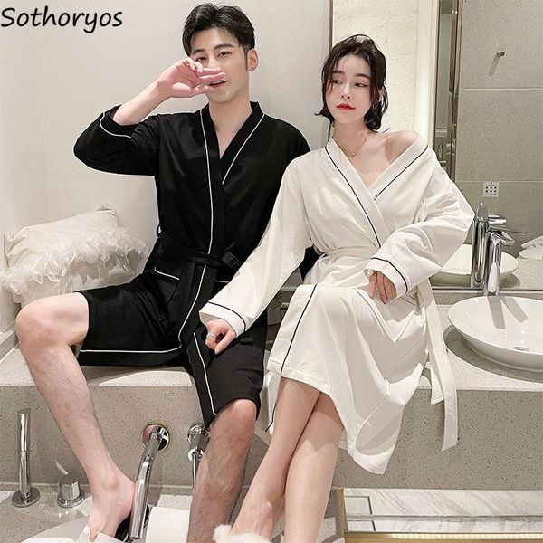 women's sleepwear women robes simple solid loose summer half sleeve nightwear bathrobes soft comfortable home lounge wear lace up coupl, Black;red
women's sleepwear women robes simple solid loose summer half sleeve nightwear bathrobes soft comfortable home lounge wear lace up coupl, Black;red