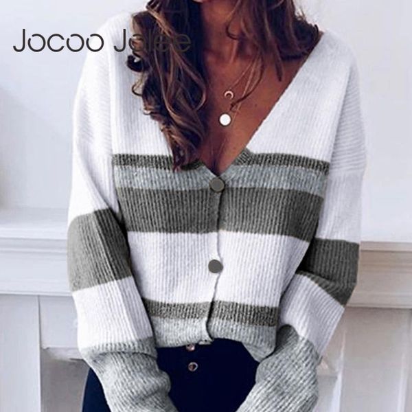 women's knits & tees jocoo jolee women vintage hit color v neck sweater coat autumn harajuku striped cardigan elegant patchwork knittin, White
women's knits & tees jocoo jolee women vintage hit color v neck sweater coat autumn harajuku striped cardigan elegant patchwork knittin, White