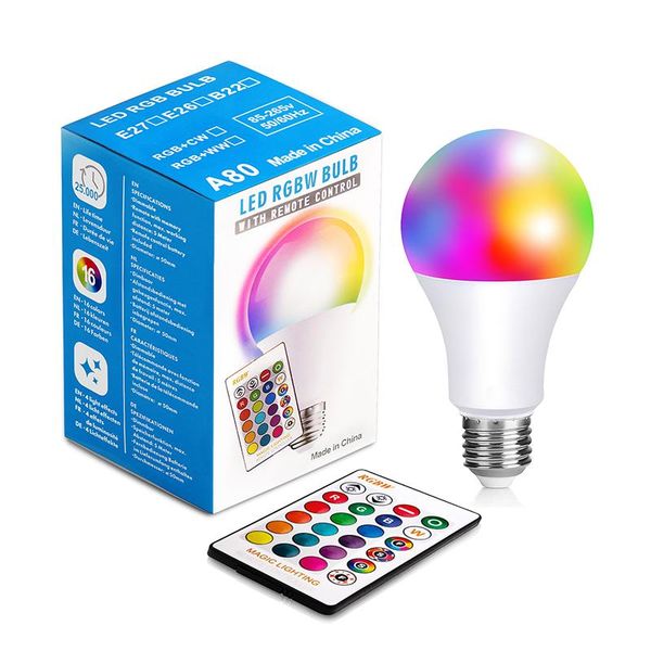 bulbs led light dimmable e27 b22 rgbw color changing with remote control, great decorative for home decor, party, stage and more
bulbs led light dimmable e27 b22 rgbw color changing with remote control, great decorative for home decor, party, stage and more
