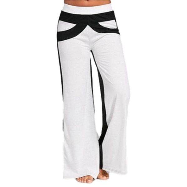 women's pants & capris casual wide leg trousers stitching contrast style slim fit comfortable breathable soft elastic, Black;white
women's pants & capris casual wide leg trousers stitching contrast style slim fit comfortable breathable soft elastic, Black;white