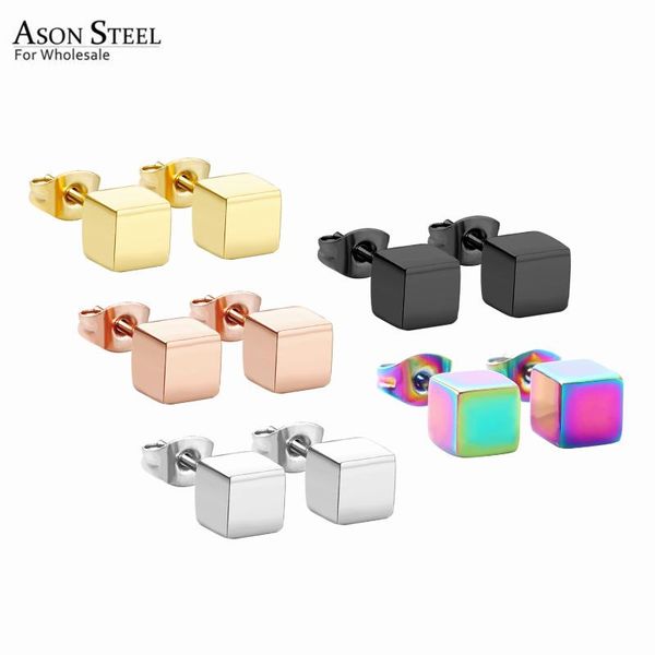 trendy 316l stainless steel square earrings smooth cube stud earring for women girl geometric jewelry accessories, Golden;silver
trendy 316l stainless steel square earrings smooth cube stud earring for women girl geometric jewelry accessories, Golden;silver