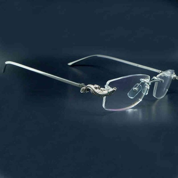 2022 factory wholesale model crocodile mens woman rimless optical frame fill prescription w0d5 sunglasses, White;black
2022 factory wholesale model crocodile mens woman rimless optical frame fill prescription w0d5 sunglasses, White;black