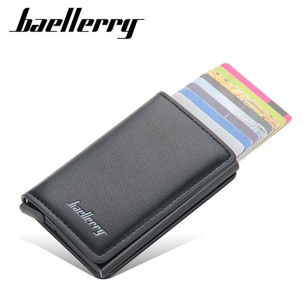 card holders baellerry credit bank holder aluminum case for men pu leather multi coin purse business passport clip tarjetero, Brown;gray
card holders baellerry credit bank holder aluminum case for men pu leather multi coin purse business passport clip tarjetero, Brown;gray