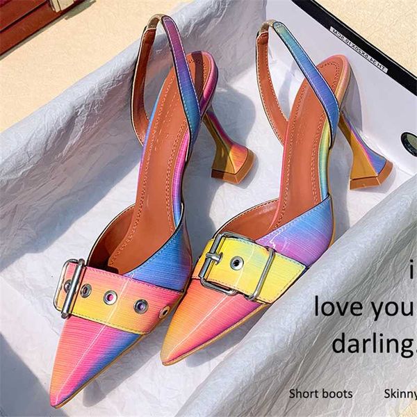 women mixed colors patent leather pointed toe sandals metal belt buckle high heel shoes summer party dress pumps, Black
women mixed colors patent leather pointed toe sandals metal belt buckle high heel shoes summer party dress pumps, Black