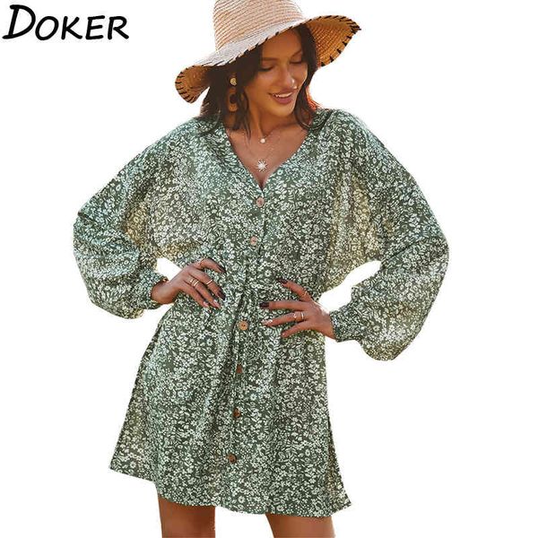 floral print chiffon deep v neck long sleeve dress women elegant personality banquet ladies mini dress 210423, Black;gray
floral print chiffon deep v neck long sleeve dress women elegant personality banquet ladies mini dress 210423, Black;gray