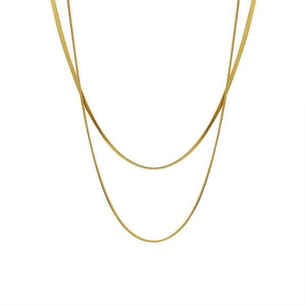 chokers gold plated 316l stainless steel multi-layer snake chains necklace women accessories, fashion choker necklaces female jewelry, Golden;silver
chokers gold plated 316l stainless steel multi-layer snake chains necklace women accessories, fashion choker necklaces female jewelry, Golden;silver