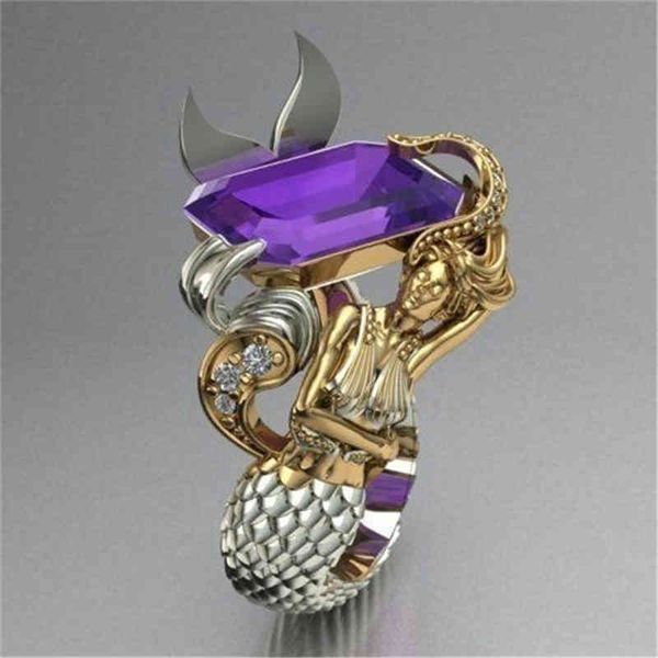 designer rings purple cube crystal accessories jewelry mermaid pattern embellish ring for woman fingerstall double color cocktail party circ, Golden;silver
designer rings purple cube crystal accessories jewelry mermaid pattern embellish ring for woman fingerstall double color cocktail party circ, Golden;silver