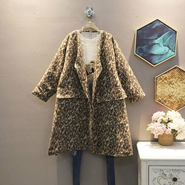 women's wool & blends fashion leopard loose women blend winter the v-neck collar big pocket single breasted street trendy coat c729, Black
women's wool & blends fashion leopard loose women blend winter the v-neck collar big pocket single breasted street trendy coat c729, Black