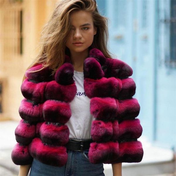 women's fur & faux rose red natural rex jacket short 2021 women genuine coats stand collar woman overcoats female, Black
women's fur & faux rose red natural rex jacket short 2021 women genuine coats stand collar woman overcoats female, Black