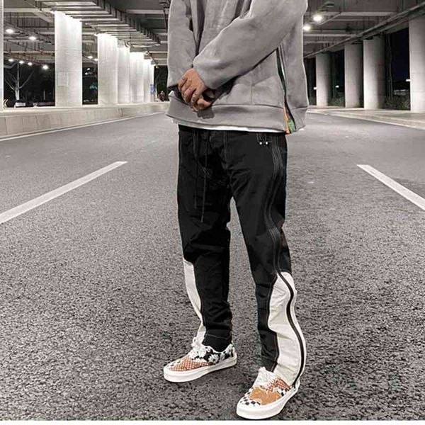 korean high street color block side zipper cargo pants mens drawstring straight loose casual track pants hip hop baggy trousers, Black
korean high street color block side zipper cargo pants mens drawstring straight loose casual track pants hip hop baggy trousers, Black