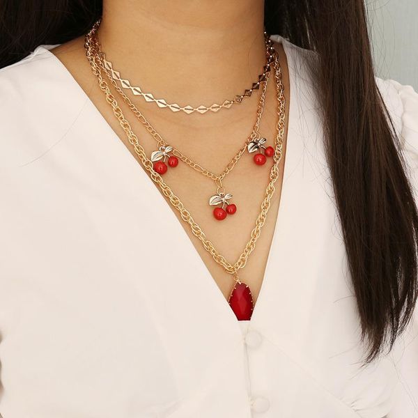 pendant necklaces 2021 vintage red crystal cherry for women girl harajuku 90s simple metal necklace fashion jewelry gifts, Silver
pendant necklaces 2021 vintage red crystal cherry for women girl harajuku 90s simple metal necklace fashion jewelry gifts, Silver