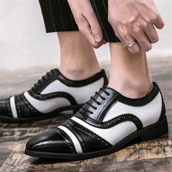 leather mens casual shoes oxford lace up business wedding dress male tide mixed colors low heel formal wear footwear, Black
leather mens casual shoes oxford lace up business wedding dress male tide mixed colors low heel formal wear footwear, Black