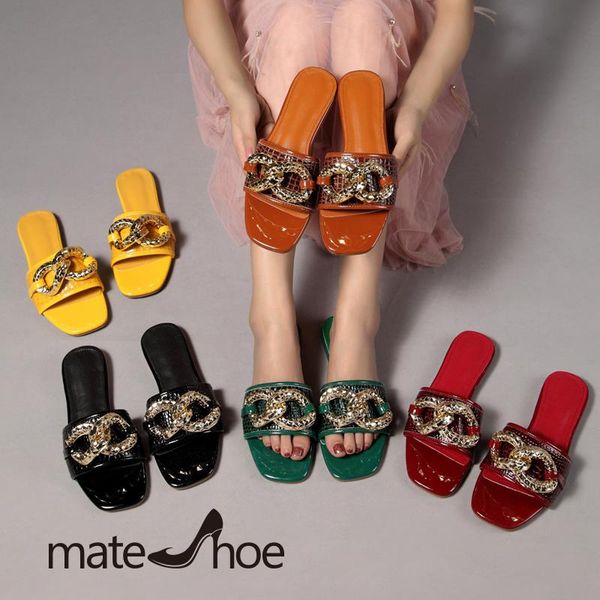 sandals mateshoe slippers women summer metal chain open toe flat fashion trend flips flops female outdoor casual beach shoes, Black
sandals mateshoe slippers women summer metal chain open toe flat fashion trend flips flops female outdoor casual beach shoes, Black