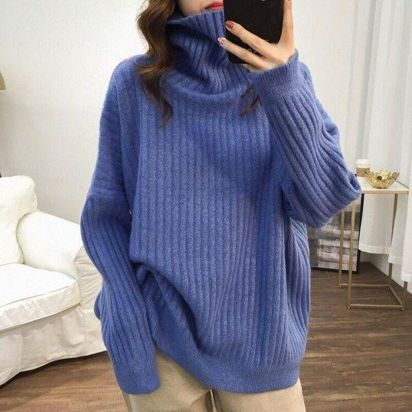 women's sweaters vintage blue turtleneck sweater women clothes loose long sleeve oversized pullovers solid warm thick knitted q4951, White;black
women's sweaters vintage blue turtleneck sweater women clothes loose long sleeve oversized pullovers solid warm thick knitted q4951, White;black