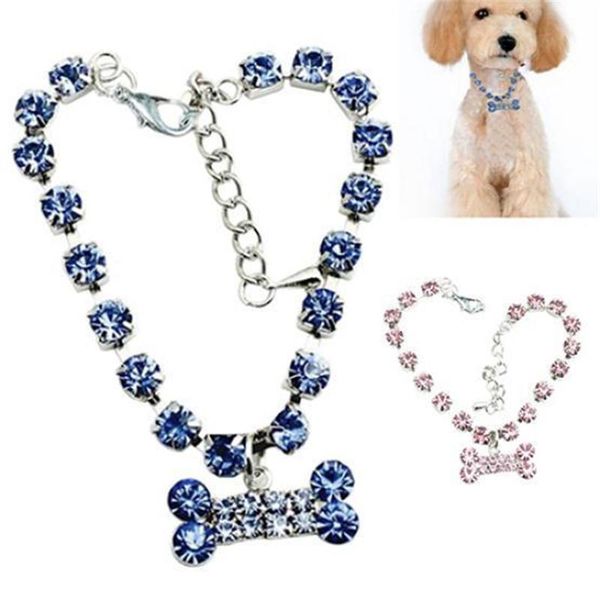 1pc crystal diamond bone dog necklace rhinestone pendant pet collar jewelry for po accessory collars & leashes
1pc crystal diamond bone dog necklace rhinestone pendant pet collar jewelry for po accessory collars & leashes