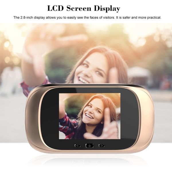 digital door viewer peephole camera doorbell 2.8-inch lcd screen night vision po shooting monitoring doorbells
digital door viewer peephole camera doorbell 2.8-inch lcd screen night vision po shooting monitoring doorbells