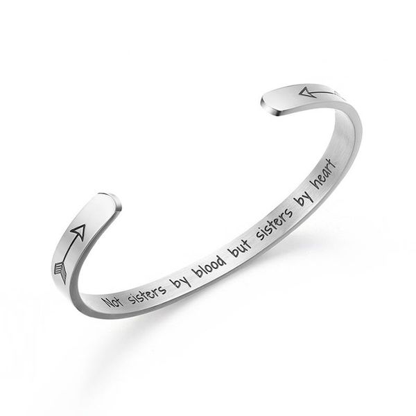 bangle summer girlfriends jewelry gifts european and american simple casual stainless steel open bracelet, Black
bangle summer girlfriends jewelry gifts european and american simple casual stainless steel open bracelet, Black