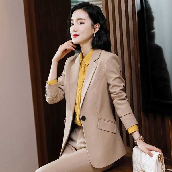 autumn and winter female professional suit pants two-piece temperament slim high-quality ladies jacket casual trousers 210527, White
autumn and winter female professional suit pants two-piece temperament slim high-quality ladies jacket casual trousers 210527, White
