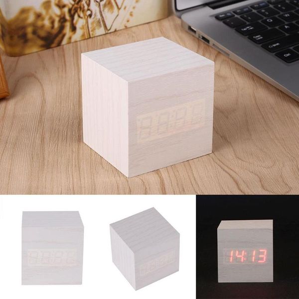 desk & table clocks simple cube click clock gift alarm-led display wood sound activated home decor
desk & table clocks simple cube click clock gift alarm-led display wood sound activated home decor