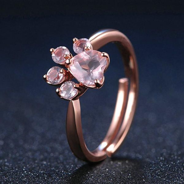 cluster rings cute bear cat claw opening adjustable ring rose gold for women romantic wedding pink crystal cz love gifts jewelry, Golden;silver
cluster rings cute bear cat claw opening adjustable ring rose gold for women romantic wedding pink crystal cz love gifts jewelry, Golden;silver