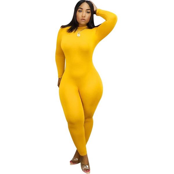 women's jumpsuits & rompers bkld black jumpsuit for women long sleeve slim 2021 spring solid color fashion high waist bodycon clubwear, Black;white
women's jumpsuits & rompers bkld black jumpsuit for women long sleeve slim 2021 spring solid color fashion high waist bodycon clubwear, Black;white