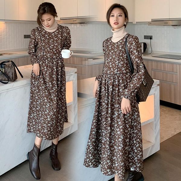 maternity dresses 2021 autumn and winter pregnant women floral dress fat sister corduroy skirt pregnancy clothes, White
maternity dresses 2021 autumn and winter pregnant women floral dress fat sister corduroy skirt pregnancy clothes, White