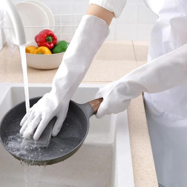disposable gloves durable white silicone dishwashing kitchen transparent rubber housework cleaning chores tool
disposable gloves durable white silicone dishwashing kitchen transparent rubber housework cleaning chores tool