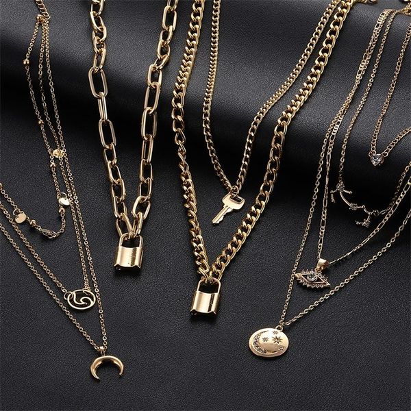 Fashion Bohemia Multi-layer Pendant Necklace Statement Vintage Women Gold Color Chain Geometric Collar Choker Jewelry Necklaces, Silver
Fashion Bohemia Multi-layer Pendant Necklace Statement Vintage Women Gold Color Chain Geometric Collar Choker Jewelry Necklaces, Silver