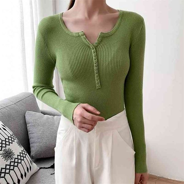spring thin sweater women v-neck buttons decoration slim solid knit pullover jersey de mujer m9d305y 210421, White;black
spring thin sweater women v-neck buttons decoration slim solid knit pullover jersey de mujer m9d305y 210421, White;black
