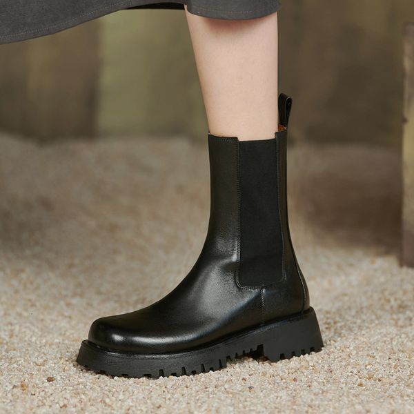slim versatile chimney 2021 autumn and winter middle heel leather short boot's round head thick, Black
slim versatile chimney 2021 autumn and winter middle heel leather short boot's round head thick, Black