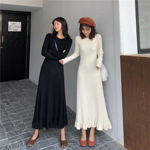 casual dresses women long sleeve dress women's irregular hem autumn winter o-neck a line knitted, Black;gray
casual dresses women long sleeve dress women's irregular hem autumn winter o-neck a line knitted, Black;gray
