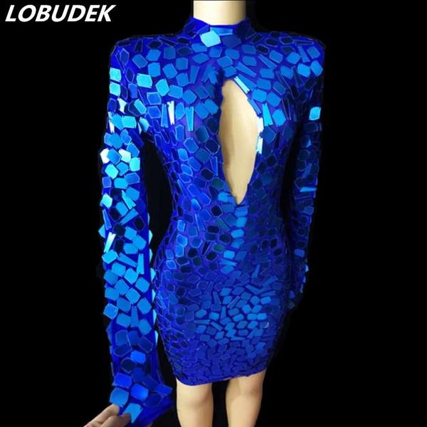 casual dresses handmade blue mirrors hollow out dress stylish birthday celebration models catwalk mesh singer luxury performance outfit, Black;gray
casual dresses handmade blue mirrors hollow out dress stylish birthday celebration models catwalk mesh singer luxury performance outfit, Black;gray
