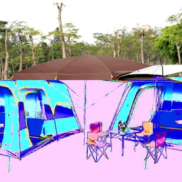 tents and shelters two-bedroom one-living tent leisure camping double-decker oversized 5-8 people thickened rainproof
tents and shelters two-bedroom one-living tent leisure camping double-decker oversized 5-8 people thickened rainproof