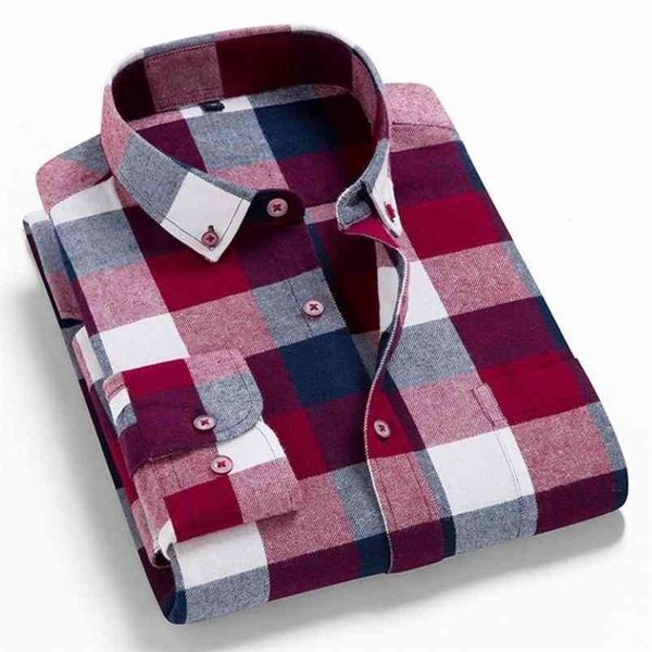 spring autumn 100% cotton male casual long sleeve shirt warm man clothes flannel plaid men plus size 3xl 4xl 210721, White;black
spring autumn 100% cotton male casual long sleeve shirt warm man clothes flannel plaid men plus size 3xl 4xl 210721, White;black