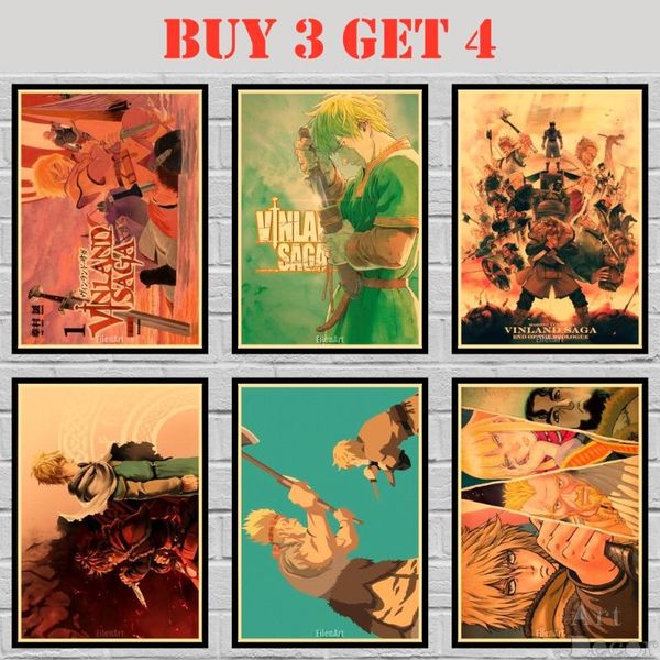 paintings 29 designs vinland saga kraft paper poster homedecal painting wall sticker 42x30cm
paintings 29 designs vinland saga kraft paper poster homedecal painting wall sticker 42x30cm