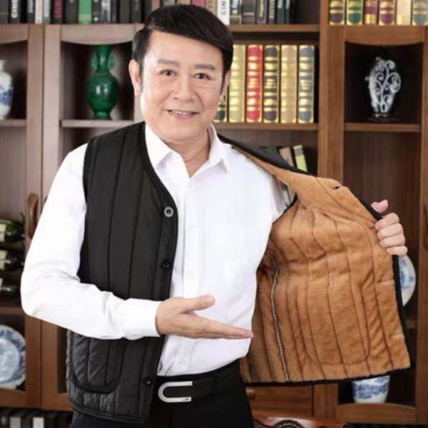35wd middle aged and old warm men' tank ' cotton vest with plush and thickened leisure shoulder cotton warm vest for men, White;black
35wd middle aged and old warm men' tank ' cotton vest with plush and thickened leisure shoulder cotton warm vest for men, White;black