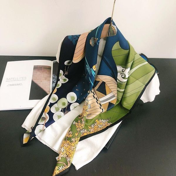scarves high-end hand-printed color matching beautiful spring scarf women ladies silk square seaside holiday shawl, Blue;gray
scarves high-end hand-printed color matching beautiful spring scarf women ladies silk square seaside holiday shawl, Blue;gray