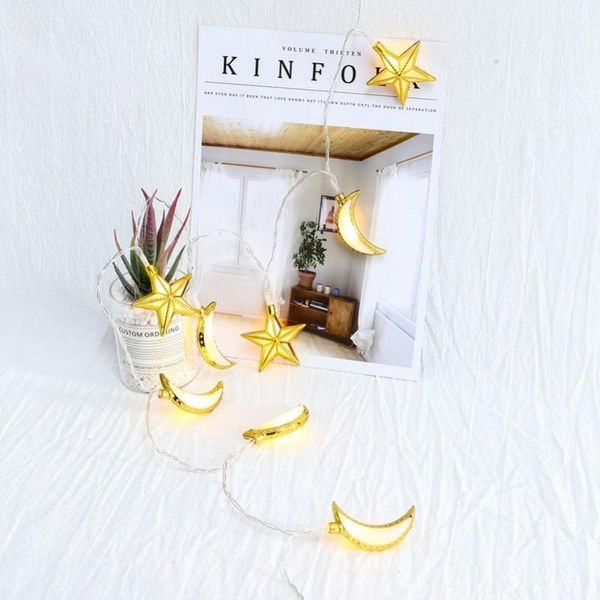 party decoration 1.5m 10 lights plastic five-pointed star + moon ramadan led string light festiva home decor
party decoration 1.5m 10 lights plastic five-pointed star + moon ramadan led string light festiva home decor
