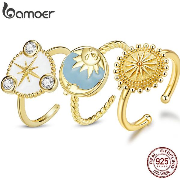 cluster rings bamoer myth gold 925 sterling silver open ring splendid sun moon unique hexagram six-pointed star adjustable anillo, Golden;silver
cluster rings bamoer myth gold 925 sterling silver open ring splendid sun moon unique hexagram six-pointed star adjustable anillo, Golden;silver