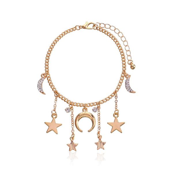 link, chain states accessories exaggerated hip hop tide all drill crescent bracelet lady personality niche pentagram, Black
link, chain states accessories exaggerated hip hop tide all drill crescent bracelet lady personality niche pentagram, Black