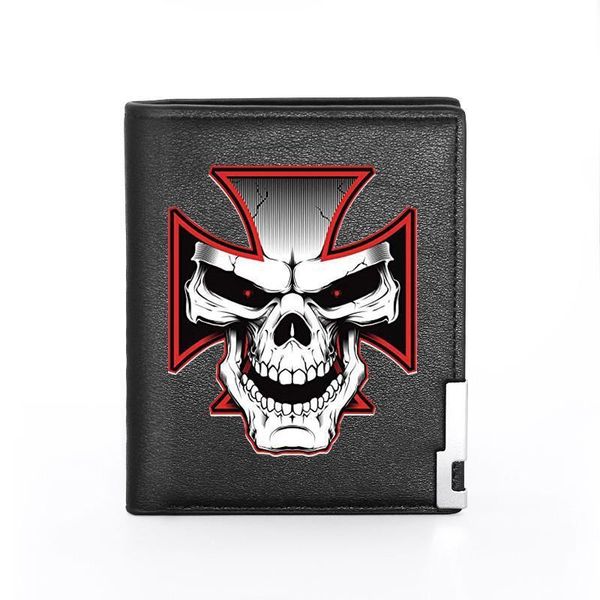 fashion cross skull printing black pu leather wallet men credit card holder short purse gifts, Red;black
fashion cross skull printing black pu leather wallet men credit card holder short purse gifts, Red;black