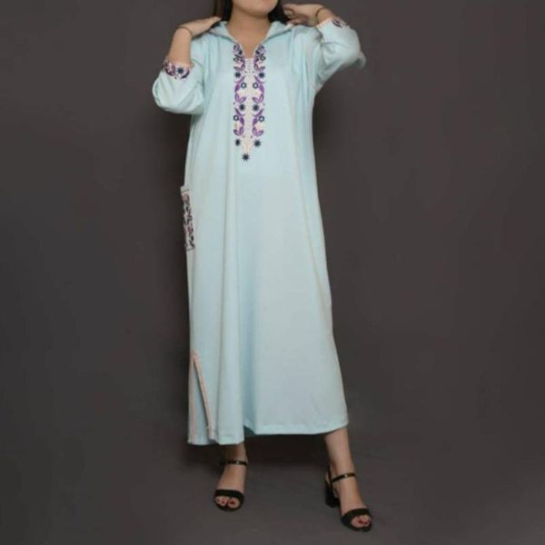 casual dresses 2021 summer fashion muslim solid color embroidery simplicity women's dress temperament loose long sleeve, Black;gray
casual dresses 2021 summer fashion muslim solid color embroidery simplicity women's dress temperament loose long sleeve, Black;gray