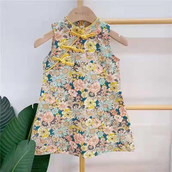 girl's dresses girl cheongsam dress chinese style baby printed sleeveless summer kids princess child clothes, Red;yellow
girl's dresses girl cheongsam dress chinese style baby printed sleeveless summer kids princess child clothes, Red;yellow