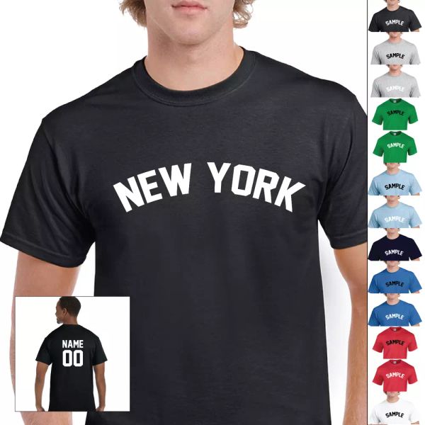 city of new york jersey sports letter personalized name number cotton t-shirt, White;black
city of new york jersey sports letter personalized name number cotton t-shirt, White;black